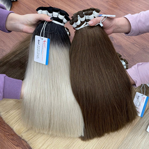 Meilleure vente 100% Extensions de cheveux humains vietnamiens os droit en vrac Ombre couleur préférée des clients - Product Image 4