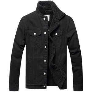 Top mode hommes vestes dernière vente chaude fantaisie décontracté classique élasticité Denim Jean vestes hommes veste intérieure polaire - Product Image 1