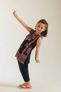 Vestido túnica bordado oriental para niñas Ropa de manga larga Grupo de edad para niños - Product Image 5