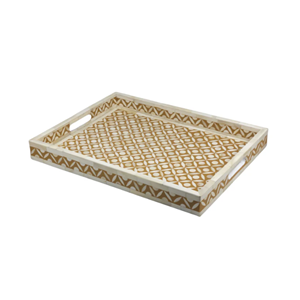 Plateau de service en nacre complexe Handcafted Rectangle vadrouille plateaux essentiels pour la maison hôtel Restaurant décor du Vietnam - Product Image 5