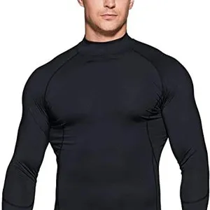 Camisa rash guard para homens, camisa de compressão personalizada rashguard