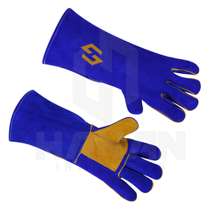 Los guantes de soldadura más vendidos Guantes de cuero ignífugos y resistentes al calor para seguridad disponibles a granel y logotipo personalizado disponible - Product Image 4