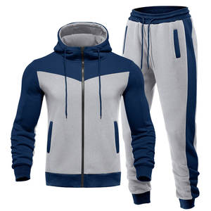 Ensemble de survêtement en coton vierge personnalisé pour hommes, ensembles de sweat-shirts à capuche, pull-over, jogging uni, molleton technique, pantalon de jogging - Product Image 6