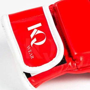 Advanced Leather MMA Gloves for Martial Arts <b>Practice</b> with Lightweight Comfortable <b>Padding</b> and Adjustable Wrist Strap - Product Image 6