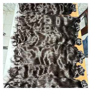 Onda Natural de alta venta 2025 mejor calidad solo donante doble dibujado indio máquina de cabello humano doble trama extensiones de cabello - Product Image 2
