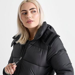 Chaqueta acolchada con capucha de algodón para todas las estaciones para mujer Logo impreso transpirable impermeable a prueba de viento para Otoño Invierno - Product Image 5
