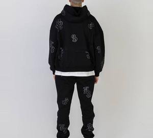 Conjunto Deportivo de Mujer, Nuevo, a la Moda, 100% Algodón, con Pedrería, Transpirable, Ecológico, Antibacterial, con Cordón Ajustable - Product Image 2