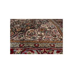 Alfombra Moderna Azul de Seda Anudada a Mano Paem-1147 con Diseño Rectangular de Medallón Impreso en Viscosa, Poliéster y Nailon para Uso Doméstico - Product Image 3