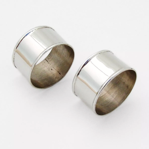 Rond de serviette en aluminium de conception tendance pour la pièce maîtresse décorative de Table de dîner porte-serviettes en argent à un prix abordable - Product Image 4