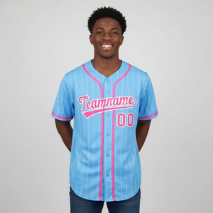 Maillot de baseball personnalisé avec logo OEM, vente en gros, maillot de baseball personnalisé pour adulte, respirant, grande taille, vêtements de baseball - Product Image 5