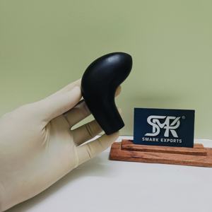 Canne de marche ergonomique moderne en corne de buffle naturelle, durable et écologique, avec poignée droite et élégante, idéale comme pièce de rechange. - Product Image 2