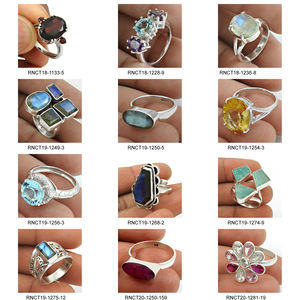 Pierre précieuse de Labradorite brute en argent sterling 925 Bague au look élégant Bijoux faits à la main Prix d'usine direct Fournisseurs de gros Inde - Product Image 2