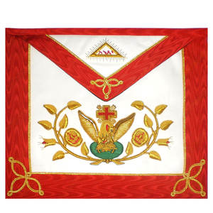2025 SCOTTISH RITE AASR 18TH DEGREE HAND <b>EMBROIDERED</b> APRON - Product Image 1