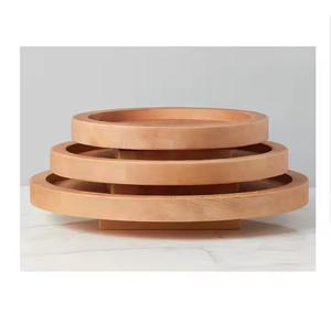 Serveur Susan paresseux en bois de taille personnalisée à un niveau plaque de chargeur de vente chaude de haute qualité fiable pour le cadeau de retour à vendre - Product Image 5