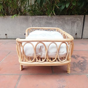 Lit pour animaux de compagnie en rotin fait à la main-lit pour chien-lit pour chat-literie pour animaux-maisons et meubles pour animaux de compagnie - Product Image 4