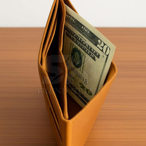 Durable Material Genuine Leather Single Shade Slim <b>Money</b> <b>Clip</b> <b>Wallet</b> Cash Holder In High Quality - Product Image 5
