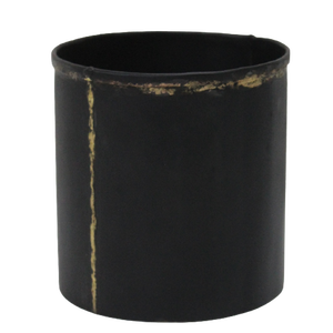 Maceta redonda soldada de diseño único, maceta rústica de Color negro, decoraciones para el hogar, jardinería y sala de estar, hecha a mano, personalizada - Product Image 1