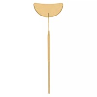 Miroir de maquillage pour cils cosmétiques éclairé de forme ovale avec grossissement 3x Acier inoxydable de haute qualité pour les extensions de cils