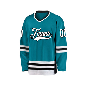 Vente en gros 100% polyester, maillot de hockey sur glace pour hommes avec sublimation logo personnalisé, vêtements de hockey sur glace bon marché de meilleur style - Product Image 3