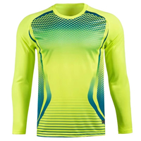 Camisetas de Portero de Fútbol Unisex para Adultos, Transpirables, Ligeras, Antibacterianas, 100% Poliéster, Manga Corta, Conjunto Deportivo