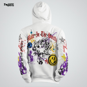 เสื้อฮู้ดดี้ผู้ชายผ้าทวิลล์สปอร์ตสั่งทำพิเศษ 100% ผ้าฝ้ายเนื้อหนา คุณภาพดี ทรงปกติ มีกระเป๋าเสื้อแบบเรียบง่าย - Product Image 3