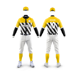 Uniforme de club de baseball personnalisé |   Tenue de baseball d'équipe avec logo et numéros personnalisés |   Ensemble de baseball en polyester respirant - Product Image 2