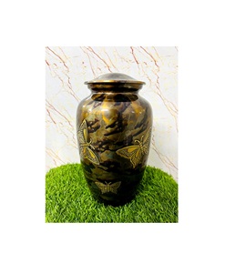 Urna de cremación de metal de aluminio más vendida a granel ampliamente utilizada Urna de cenizas para adultos disponible para compradores globales - Product Image 1