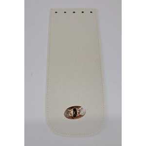 Cream Leatherette 25x10cm Bolsa de almacenamiento Cubierta Elegante Solución de organización del hogar - Product Image 1