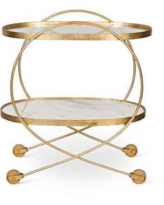 Carrito de servicio de metal de acero inoxidable con acabado dorado Venta caliente Hotel y Bar Carro de servicio de comida Diseño personalizado - Product Image 2