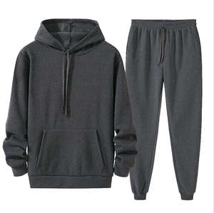 ชุดจ็อกเกอร์ OEM แบรนด์ส่วนตัว ผ้าฝ้าย 100% ระบายอากาศได้ดี กางเกงวอร์มมีฮู้ด ชุดแทรคสูท แบบเรียบ ไม่มีลาย  ออกแบบเองได้ 2 in 1 เอวยางยืด ใส่ได้ทั้งชายและหญิง - Product Image 4