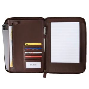 แผ่นหนัง A5โฟลเดอร์ช็อคโกแลต (29ซม. X 21ซม. x 2ซม.) สามารถปรับแต่ง LP5-0054เองได้ - Product Image 1