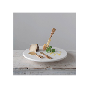 Plato giratorio de mármol Lazy Susan para forma redonda y muestra gratuita de artesanía india - Product Image 1