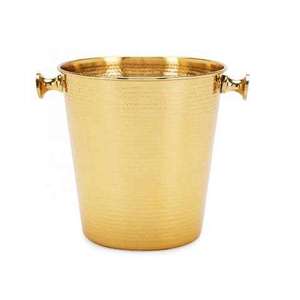 Durable Fancy Ice <b>Champagne</b> Ice <b>Bucket</b> for Barware Wine Cooler and Chiller Metal Ice <b>Bucket</b> With Handles In Casting Style - Product Image 4