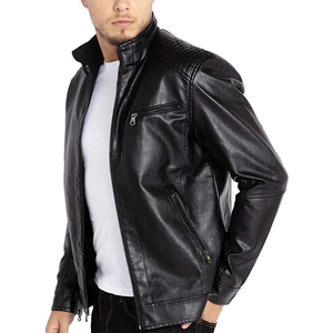 Mens <b>Winter</b> <b>Leather</b> <b>Jackets</b> Coats Fashion Windbreaker Male Slim Fit Biker Motorcycle <b>Leather</b> <b>jacket</b> for men DDP Shipping - Product Image 1