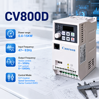 Variateur de fréquence CANROON simple/triple 220V/380V 0,4-15KW IP21 CV800D, contrôle V/F, communication RS485 Modbus, compresseur AC industriel