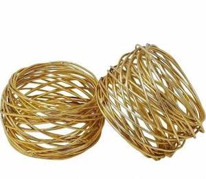 Anillos de Servilleta Redondos Antiguos de Alambre de Hierro Ecológicos para Hoteles por N S Tomar Handicrafts - Product Image 2