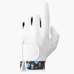 Gants de golf bleu Cabretta de qualité supérieure rembourrés pour le pouce et paume en cuir antidérapant doux et confortable pour tous les golfeurs Sports - Product Image 4
