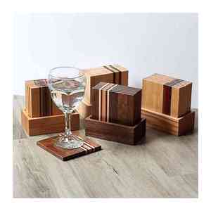 Nouveau look avec conception de prix raisonnable et sous-verre en bois personnalisé fabriqué en bois de noyer Design personnalisé sur mesure avec une qualité supérieure - Product Image 6