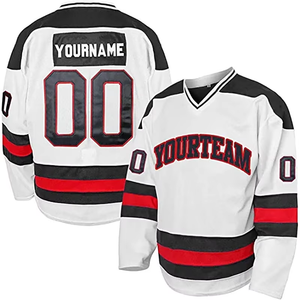 Uniforme de Hockey sobre Hielo Personalizado de Alta Calidad Odm Oem, Sublimado con Nombre, Transpirable, de Secado Rápido, de Poliéster - Product Image 2