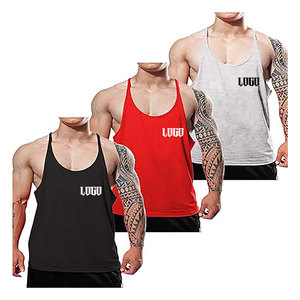 Gym Wear Stringer Chaleco con calidad impresa personalizada Diseño de lujo Perfecto para hombres Fitness Entrenamiento y culturismo - Product Image 2