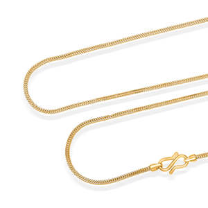 สร้อยคอทอง 14k แบบเชือกสำหรับผู้ชาย - ลายฟิกาโร่ ลายงู ประดับมุกหรือเพชร ของขวัญแต่งงาน - Product Image 3