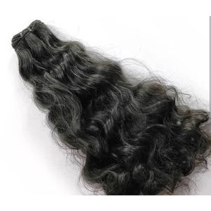 Mejor oferta Raw Natural Curly Indian Temple Hair Virgin Cutículas sin enredos Alineados Paquetes a granel y extensiones de cabello Precio más bajo - Product Image 3