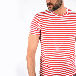 Camisetas personalizadas de manga corta con cuello redondo para hombre Camisetas lisas atractivas para hombre Precios Camiseta personalizada para hombre - Product Image 5