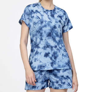 Best Selling High Quality Custom Made Womens <b>Twin</b> <b>Set</b> 2 Pieces T Shirt and Short <b>Set</b> for Women Available in Wholesale Price - Product Image 1