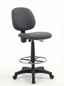 Hot Sale Eco Modern Drafting <b>Stool</b> Gas Lift Swivel Footrest Ring Fabric Upholstered ARSU Star Base Casters Steel Hospital Office - Product Image 2