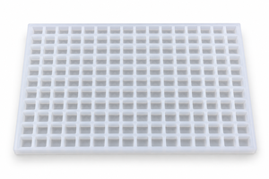 Moule en silicone carré pour la production de bonbons gélifiés, 266 cavités, demi-plaque, réutilisable pour la fabrication professionnelle de bonbons dans les cuisines commerciales - Product Image 4