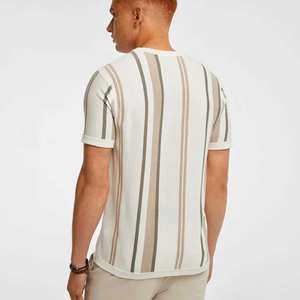 เสื้อยืดผ้าฝ้ายระบายอากาศได้ดีสำหรับผู้ชายแบบโอเวอร์ไซส์ไม่หดสำหรับออกแบบและโลโก้ตามสั่ง - Product Image 3