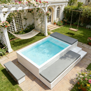 Eco Friendly Durable <b>Material</b> Above Ground Relax <b>Sofa</b> Pool For Holiday Crowd Resort Hotel Outdoor Leisure Area With Full Set - Product Image 4