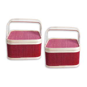 Venta caliente Dé el regalo de la sostenibilidad con cestas de regalo de bambú bellamente diseñadas con alta calidad - Product Image 1