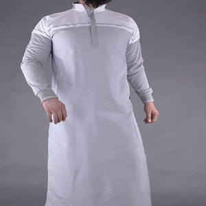 Khamis árabe islámico hombres Jubbah en ropa islámica fábrica musulmana moda nuevo estilo ropa islámica árabe Thobe / Thawb - Product Image 2
